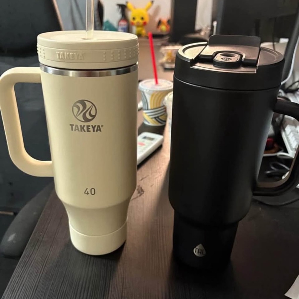 Takeya Insulated Mugs Set - Cream and Black